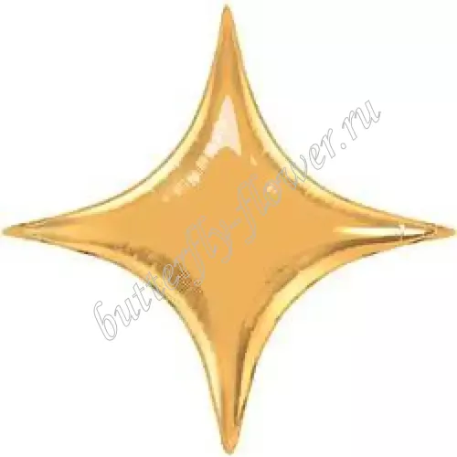"Звезда" 4-х-конечная золото